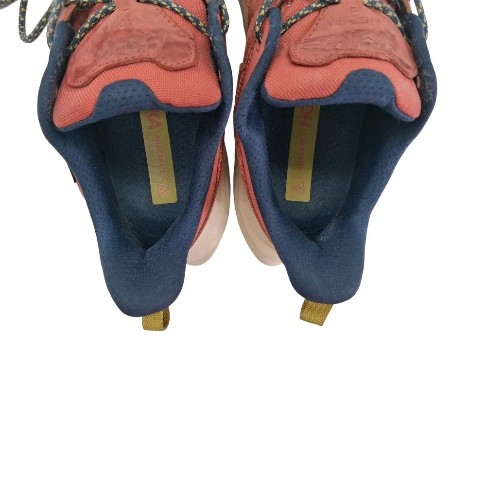 Hoka One One Anacapa 2 Low GTX Shoes Mens Size 9.5 Salmon Trail Hiking Sneakers